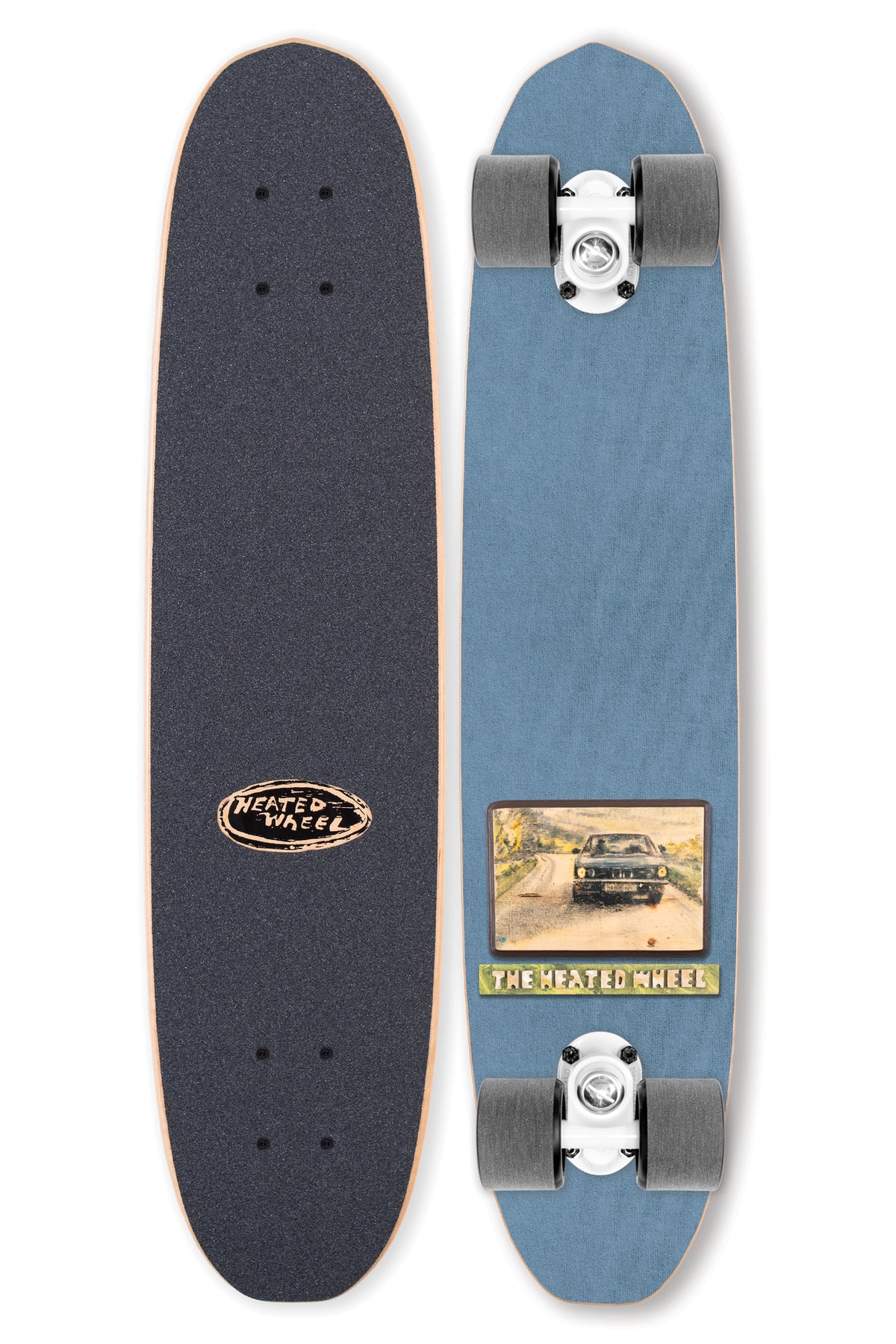 The Heated Wheel Fiber Rider Polarizer Complete Skateboard