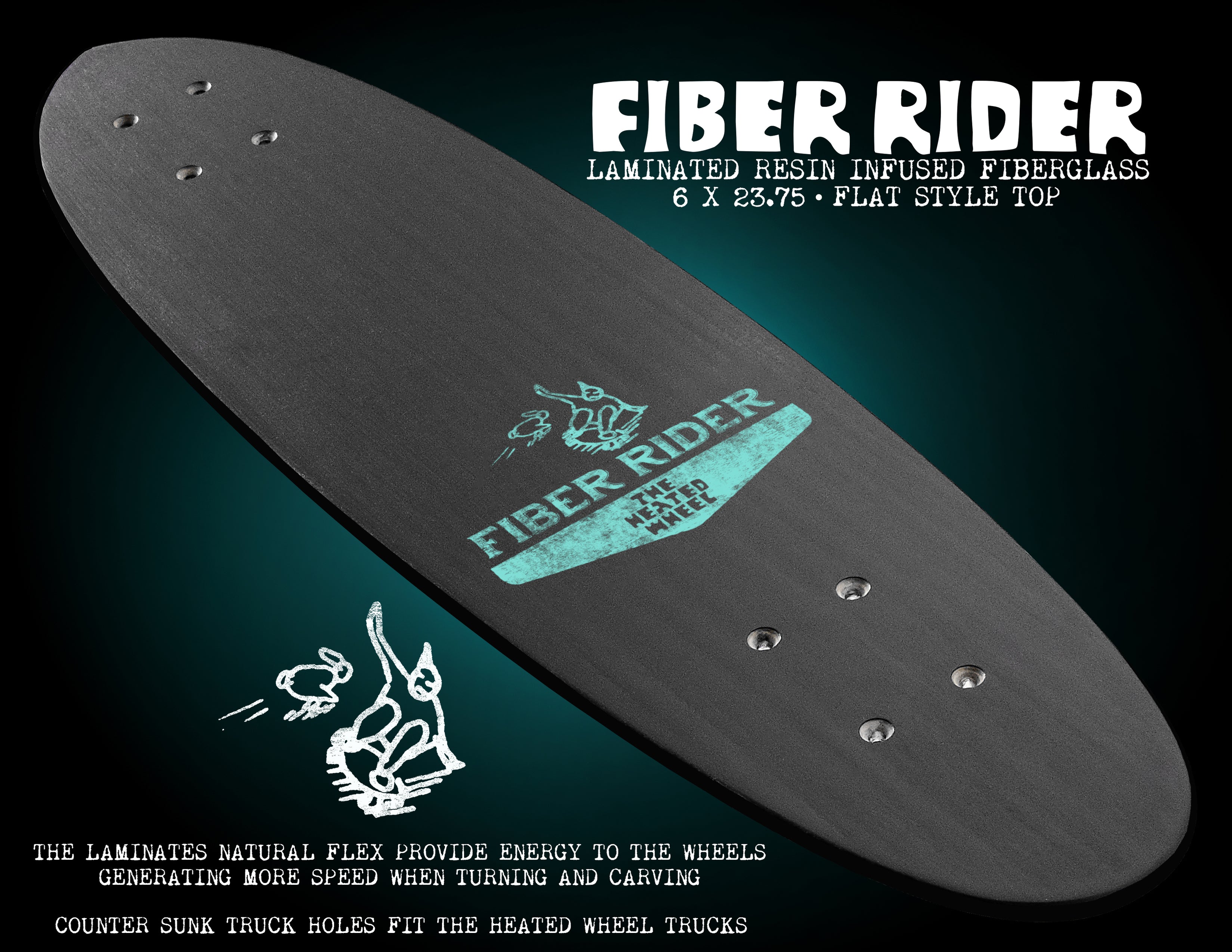 GOOD LUCK * FIBER RIDER DECKโ The Heated Wheel