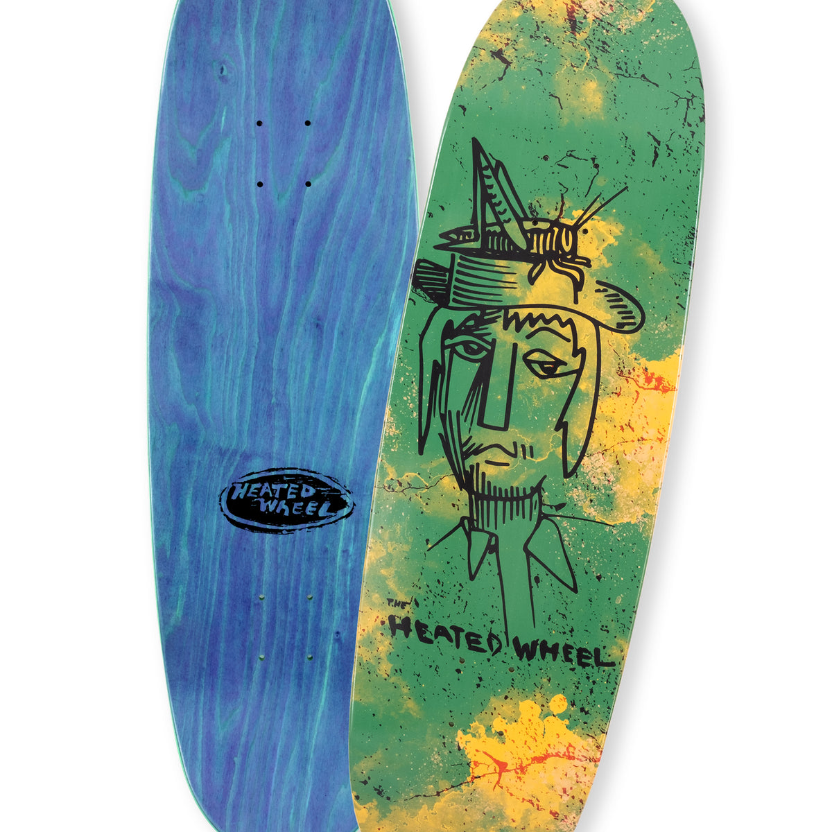 スケートボード Heated wheel Jackland 9.25 egg shape The Heated Wheel Jackland Egg Skateboard Complete - 9.25