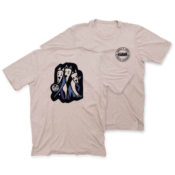 G&S - 3 DOGS PREMIUM T-SHIRT - SILVER