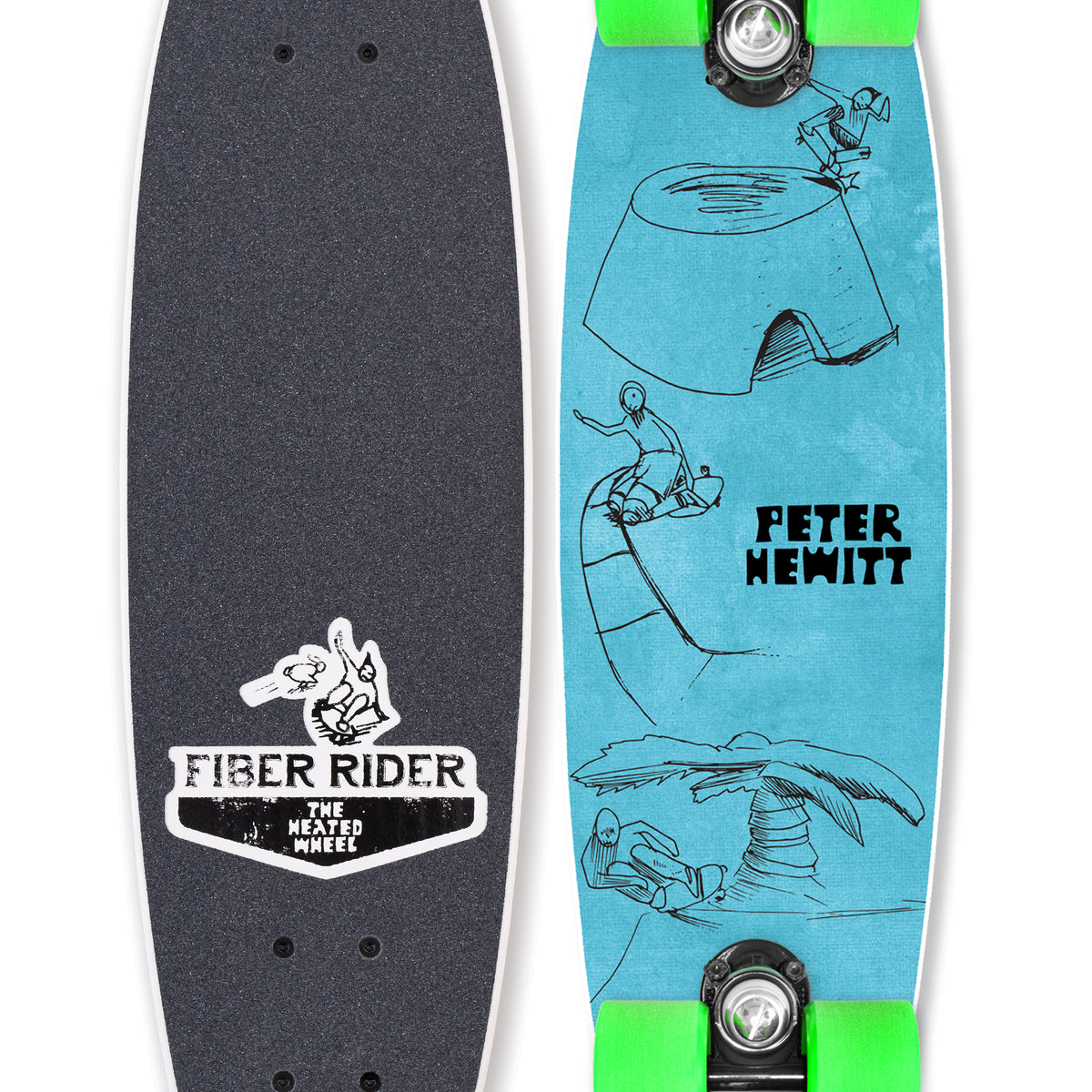 スケートボード Heated wheel Peter Hewitt The Heated Wheel - Peter Hewitt Nutcracker Polarizer Deck