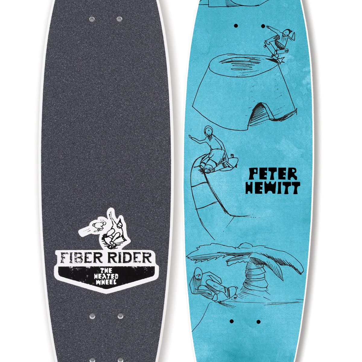 スケートボード Heated wheel Peter Hewitt PETER HEWITT MODEL - FIBER RIDER– The Heated Wheel
