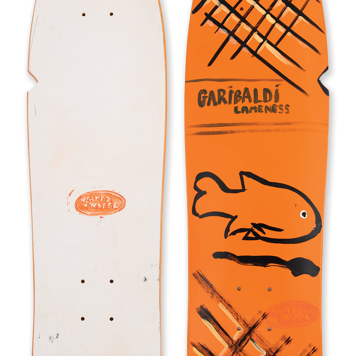 HAND CUT & PAINTED DECK BY NEIL BLENDER– The Heated Wheel