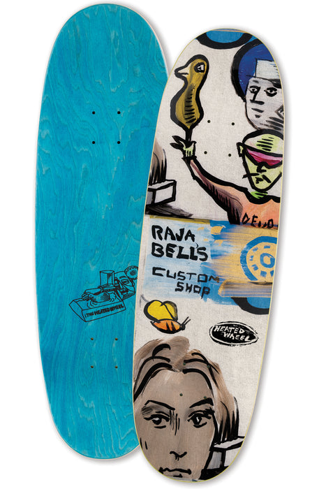 RAJA BELL - 90's EGG SHAPE - 8.75 • FREE GRIPTAPE & STICKERS