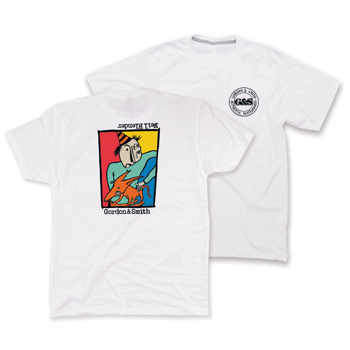 G&S - NEIL BLENDER ROCKING DOG PREMIUM T-SHIRT - WHITE