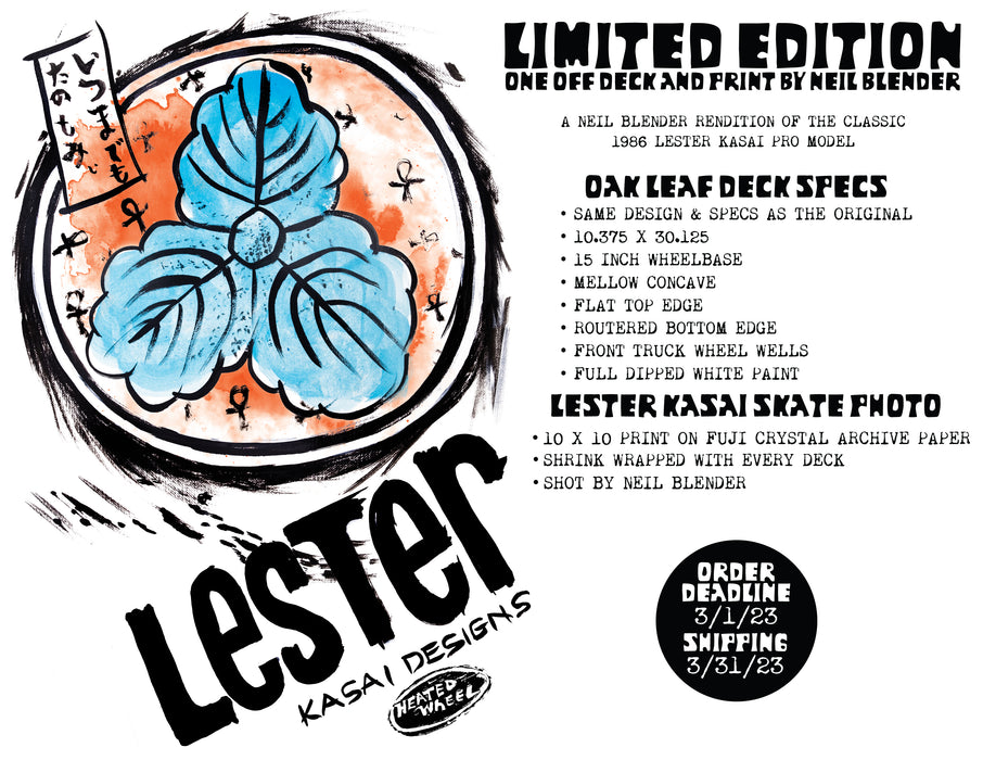 LESTER KASAI - SIGNED LIMITED EDITION ONE OFF